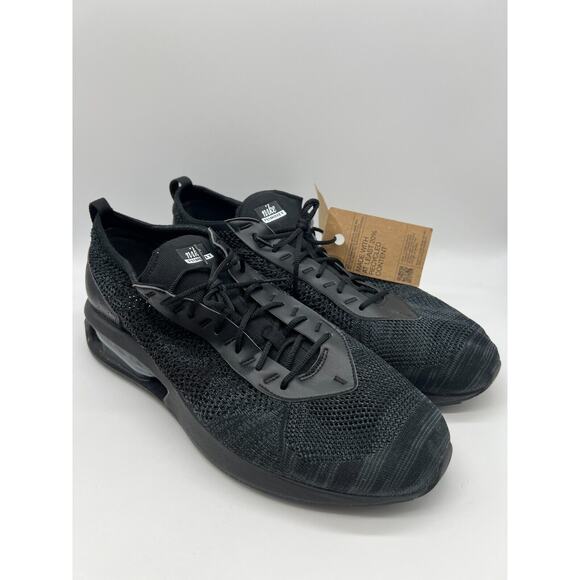 Nike Air Max Flyknit Racer Triple Black Shoes FD2764-001 Men's Size 15 - Picture 11 of 12